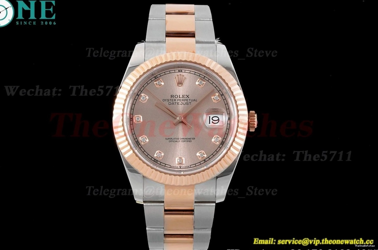 Datejust VR3235 Dia 904L SS RG 41mm 126331 King Rose Oyster 0519